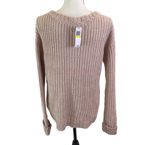 NWT ONEHART Womens Blush Pink Long Sleeve Sweater Size M - Picture 4 of 8